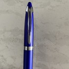Waterman Ballpoint Ink Pen Paris France In Box Vintage Estate Blue Silver