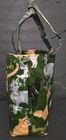 Vintage Harrods Knightsbridge Small 9 5  Tall Glossy Pvc Green Tote With Cats
