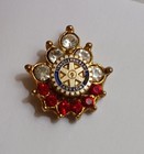 Rotary International Woman Member Pin With Non-precious Stones  