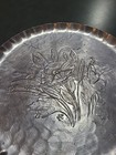 Vintage Hand Forged 11 3 4  Hammered Aluminum Serving Tray By Everlast Metal