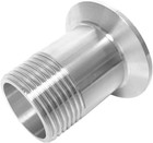 Stainless Steel Sanitary Pipe Fitting 1  Npt Male Thread To 1 5  Tri Clamp 50 5m