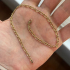 Vintage Solid Yellow 14k Gold Ankle Bracelet Chain  9 75    Italy 2 8g Feminine