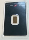 1 Gram Gold Bar Switzerland Argor-heraeus 1 G  9999 Fine Gold - In Assay
