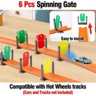 6 Pcs Spinning Gate Compatible With Hot Wheel Racetracks  spinning Only  