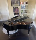 Wurlitzer Baby Grand Piano 88-key Ebony Black Finish 3 Pedals W  Bench 73409