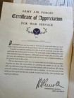 Original World War Two Paperwork Group  8th Air Force  401st Bomb Group