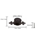Black Antique Vintage Retro Drawer Cabinet Metal Knobs With Backplates 12 Pcs   