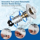 Bathroom Sink Stopper Hair Catcher Bathroom Pop Up Sink Strainer Drain Filter Us