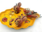 Vtg 1950 s Tps Toys Tin  Wind Up Mechanical Fantasy Land Wagon