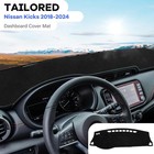 Dash Cover Compatible With Nissan Kicks 2018-2024 Dashboard Cover Dashboard Mat
