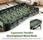 Full Size 54 Inch Foosball Table For Home Game Room With Ergonomic Handles