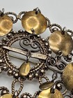 Vintage Norwegian Sterling Silver Solje Large Wedding Brooch Pin 