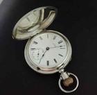 Antique 1877 Waltham Size 18s Hunting Case Coin Silver Pocket Watch