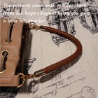 Leather Purse Strap Replacement Braided Shoulder Strap Brown