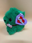Swibco Puffkins Jingles Green Christmas Bear Plush 1997 Limited Edition Nwt