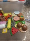 Lot Of Melissa And Doug Wooden Play Foods Magnetic
