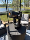 Celestron C8 Schmidt Cassegrain Telescope Fork Mount Drive Base   Case -untested