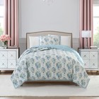 Elegant Reversible Floral Quilt Set Lightweight Bedding 2-piece Twin Comforter