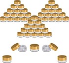 Sample Containers  Sample Jars  Cosmetic  Empty  Small  3 Gram  50 Pk Gold