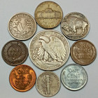 Old Obsolete Us Coin Collection With Silver   Uncirculated 9 Coin Set   lot 12 