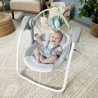 Ingenuity Comfort 2 Go Compact Portable Baby Swing  Fanciful Forest
