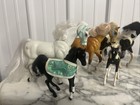 Vtg Grand Champions Horse Lot Of 8 Feed N Nuzzle Thoroughbred
