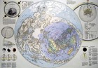 Flat Earth Moon Map More Land Canvas Poster Gleason Realm German Un Painting Hot
