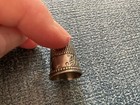 Antique Ketcham Mcdougall Sterling Thimble Etched With Beaded Rim Size 9