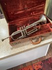 Vintage C g  Conn 28a Connstellation Long Model Cornet Silver Plate W  Bach 7c