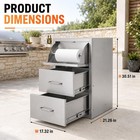 Stainless Steel Access Bbq Island Kitchen Bbq Door Outdoor Kitchen Drawers 17x30