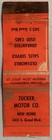 Oldsmobile Matchbook Cover Tucker Motor Co  St  Louis Missouri Mo 
