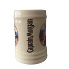 Vintage Captain Morgan Rum Ceramic Beer Mug Tankard Pirate Ships Wheel