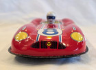 Rare 1960s Japanese Tin Friction Toy  8 Challenger Race Car Complete With Driver