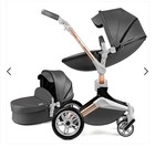 Hot Mom 2-in-1 Baby Stroller With A 360   Rotation Function And Pu Leather New