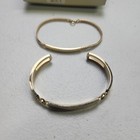 Speidel Id Bracelet Cuff Brushed Gold Blank Engravable 6  Vintage New Old Stock