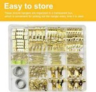 330pcs Picture Hangers  Picture Hanging Kit  Picture Hanging Hooks Holds 10-75lb
