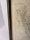 Vintage Framed Arabia Map Middle East Egypt Persia Black Gold Wall Art 14x11