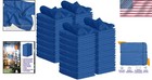 Cotton Shop Towels 12x14 100 Pack Blue Reusable Absorbent Cleaning Rags