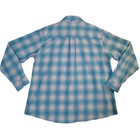Dixxon Bel-air Flannel Pearl Snap Shirt Women s 2x Blue White Plaid D-tech