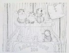 Sweet Success Hmpr1036 House Mouse Stampabilities Rubber Stamp Candy Lolly Zp27
