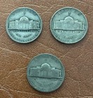 United States Vintage War Nickel Three-coin Lot   Low Shipping 
