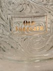 Old Forester  1950s Vintage    holiday Guest    Embossed Glass Whiskey