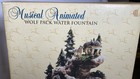 Vintage Classic Treasures Musical Animated Wolf Pack Water Fountain