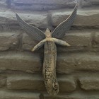 New Mexico Folk Art Carved Wood Angel Hector Rascon 