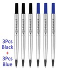 6 Pcs Parker Rollerball Ink Refill 3blue 3black 0 5 Mm M Fit Im Sonnet Vector