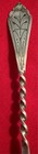 1895 Norwegian norway Jj 13 1 4 830s Twist Silver Spoon Floral Engraving 5 1 4   