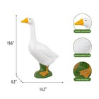 Mainstays Weather-resistant Resin H 20in Porch Goose Garden Statue