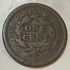 1852 Large Cent Nice Original Vg Chrc