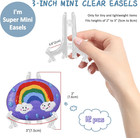 3 Inch Clear Plastic Easels Or Stand plate Holders To Display Pictures Or Other 