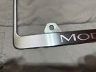 Tesla Model 3 Oem License Plate Frame Brushed Stainless Steel Part  1138982-00-a
